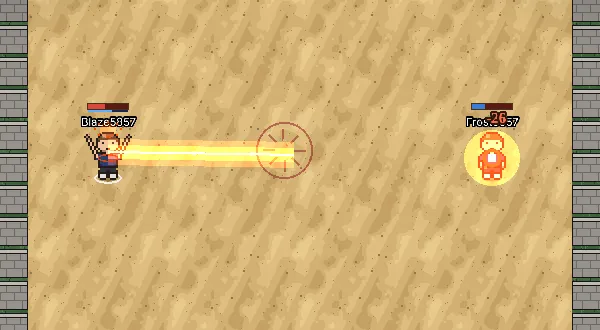 A duel on Combat Island