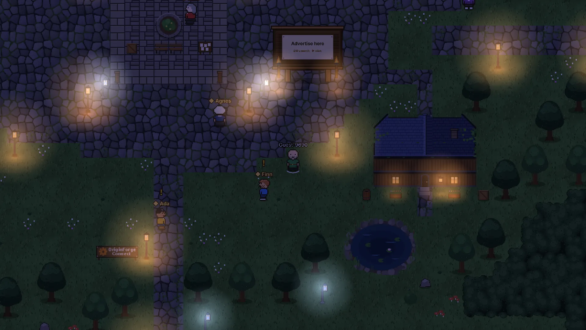 The village at dusk